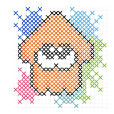 クロススティッチ/アイロンビーズ図案：スプラトゥーン