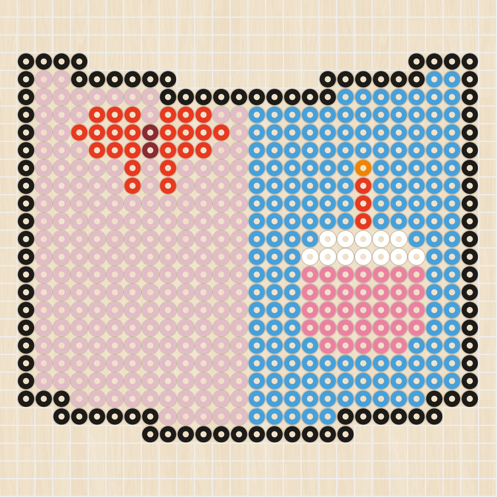 アイロンビーズ 図案 誕生日・お祝い バースデーカード