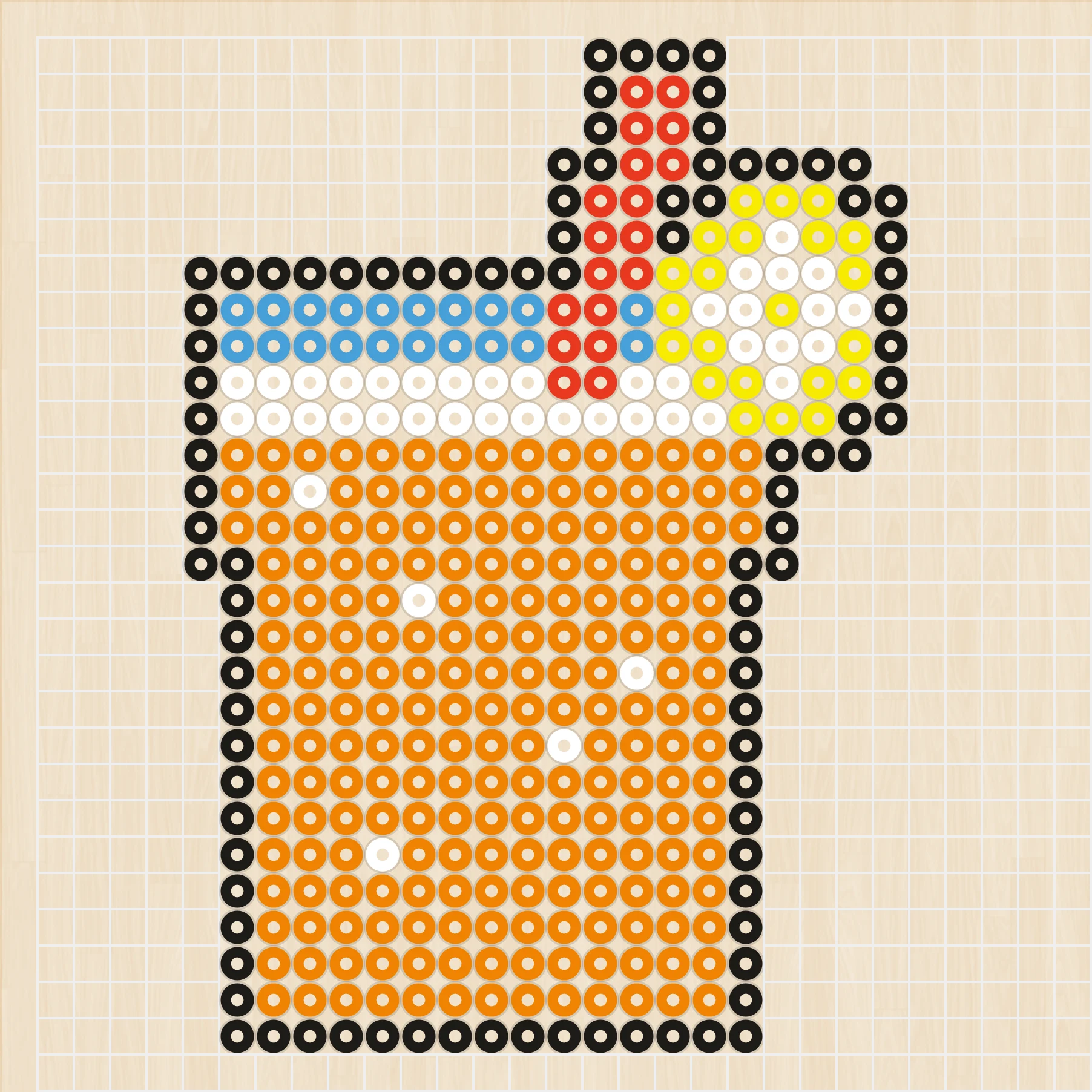 アイロンビーズ 図案 誕生日・お祝い ジュース