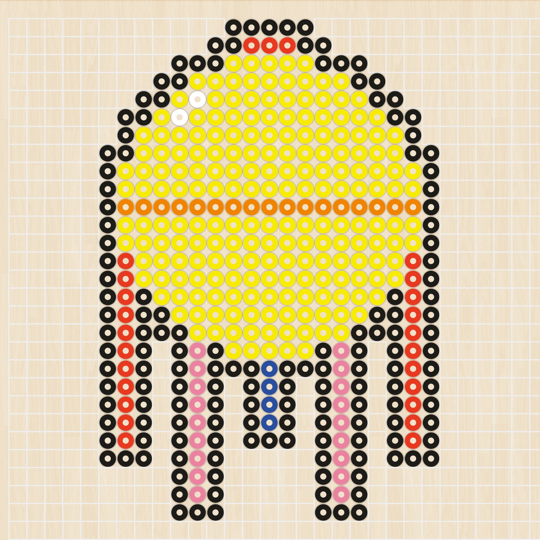 アイロンビーズ 図案 誕生日・お祝い くす玉