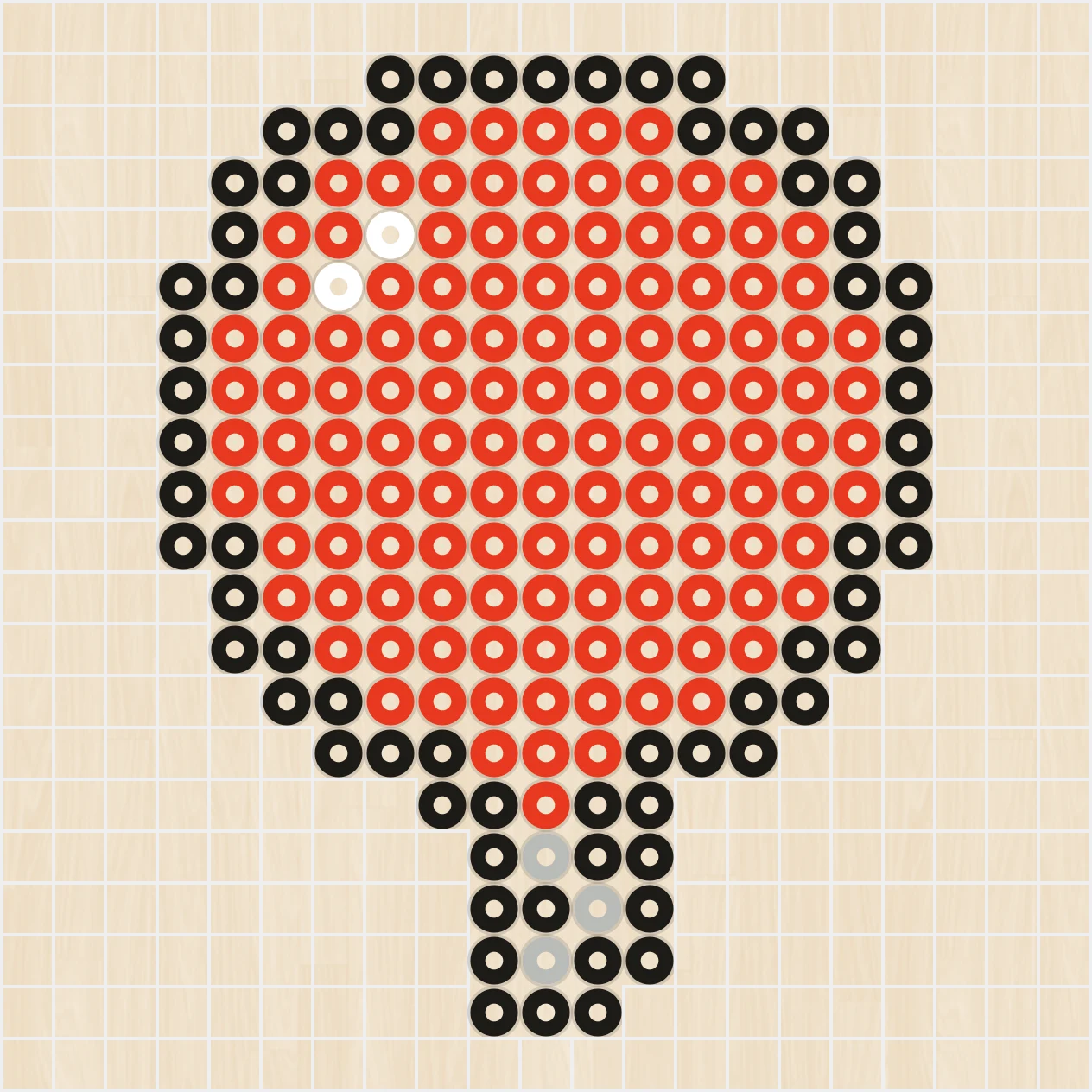 アイロンビーズ 図案 誕生日・お祝い ミニ風船
