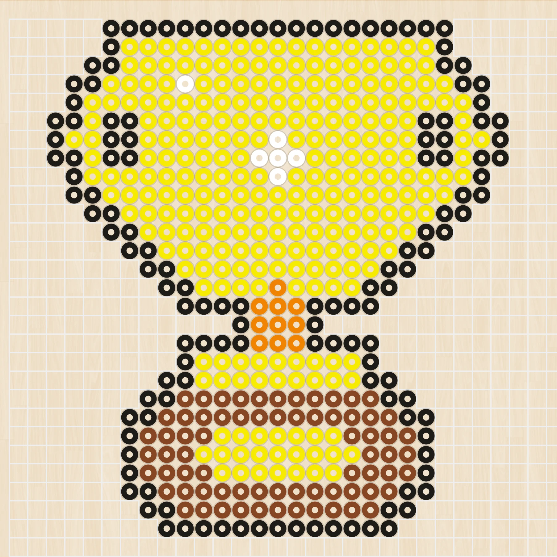 アイロンビーズ 図案 誕生日・お祝い トロフィー