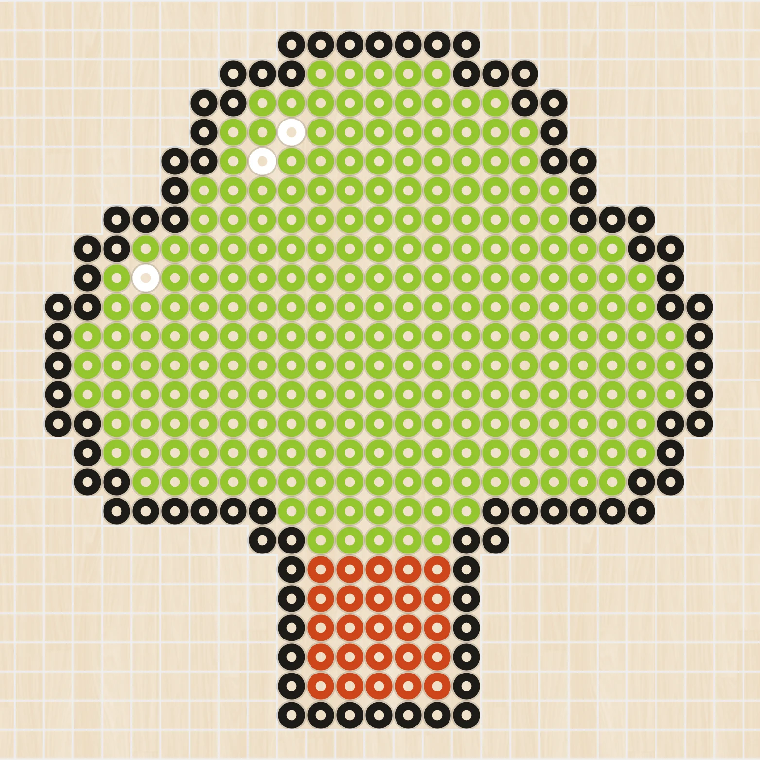 アイロンビーズ 図案 花・植物 木