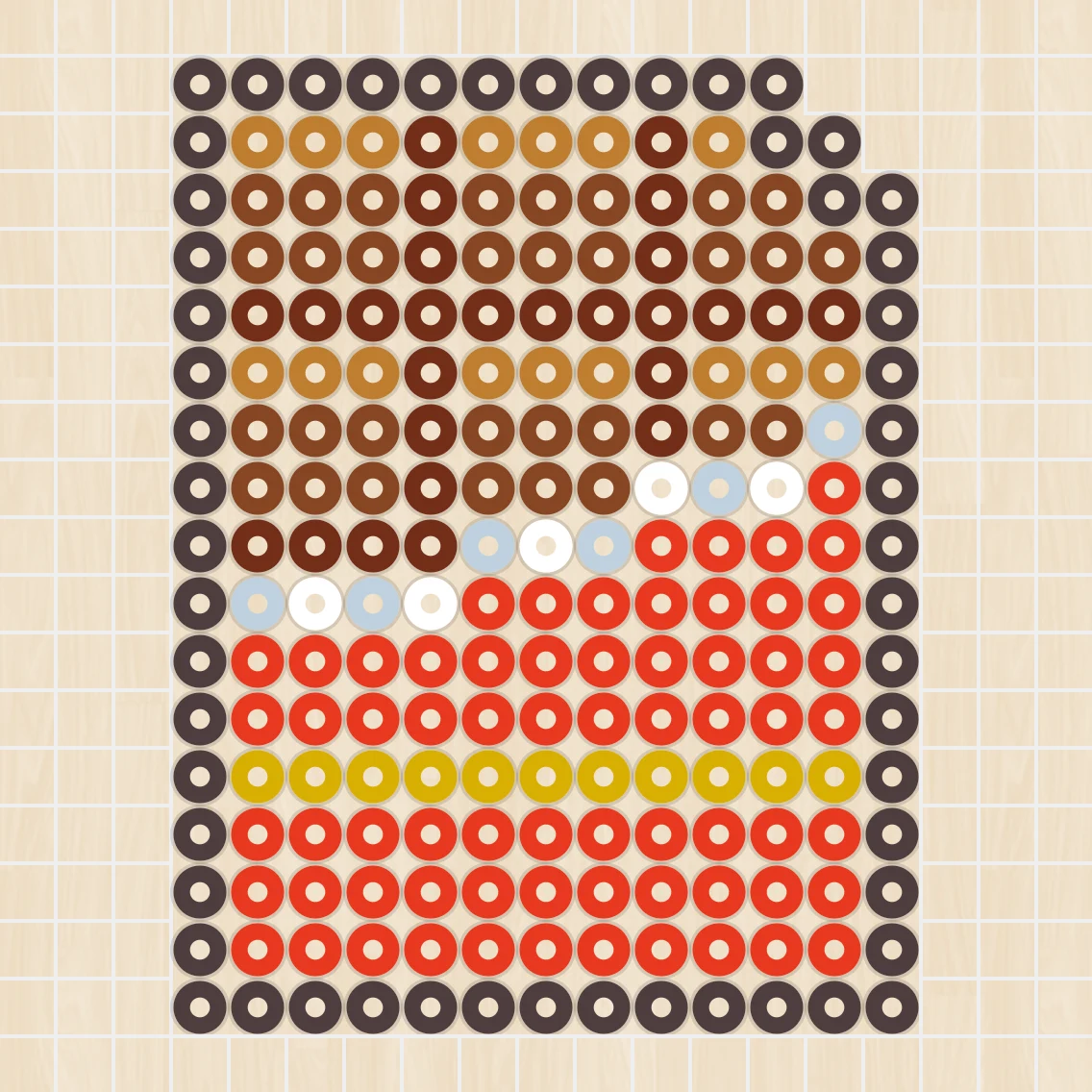 アイロンビーズ 図案 食べ物・スイーツ 板チョコ