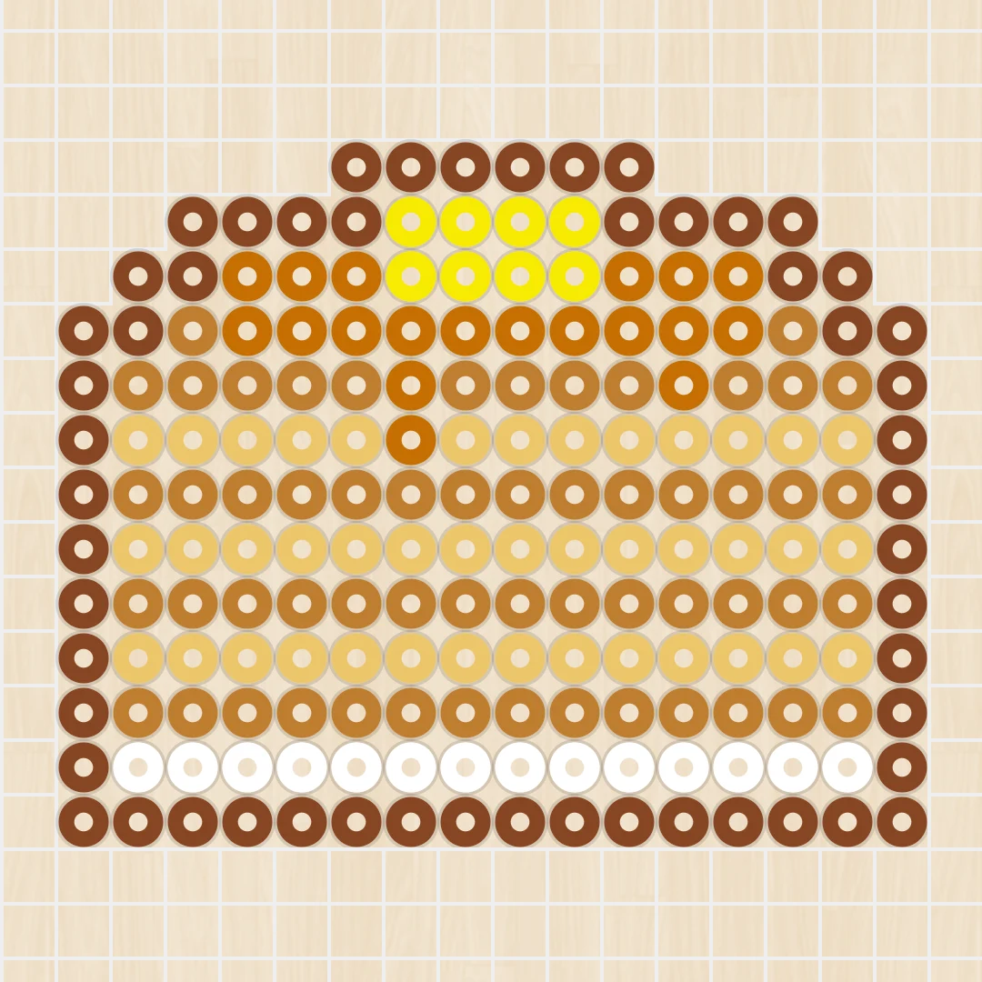 アイロンビーズ 図案 食べ物・スイーツ ホットケーキ