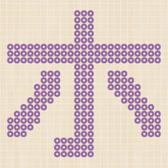 アイロンビーズ 図案 カタカナ ホ
