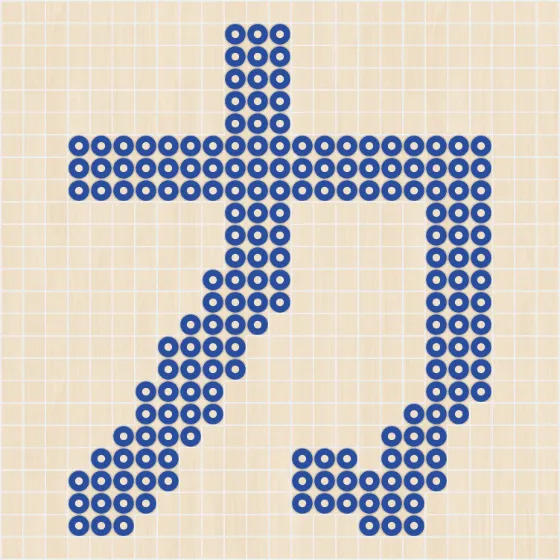 アイロンビーズ 図案 カタカナ カ