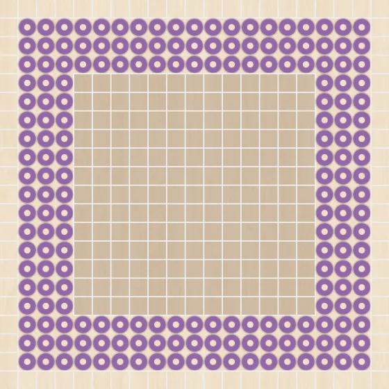 アイロンビーズ 図案 カタカナ ロ