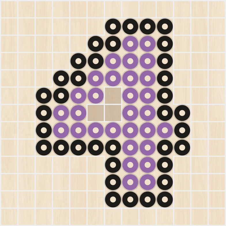 アイロンビーズ 図案 アルファベット・数字 4