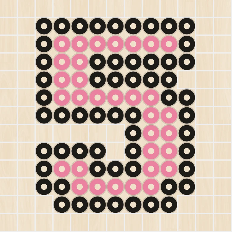 アイロンビーズ 図案 アルファベット・数字 5