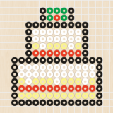 アイロンビーズ 図案 ケーキ