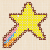 アイロンビーズ 図案 流れ星