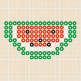 アイロンビーズ 図案 すいか
